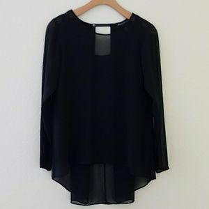 Women's Kenneth Cole blouse black Size XS